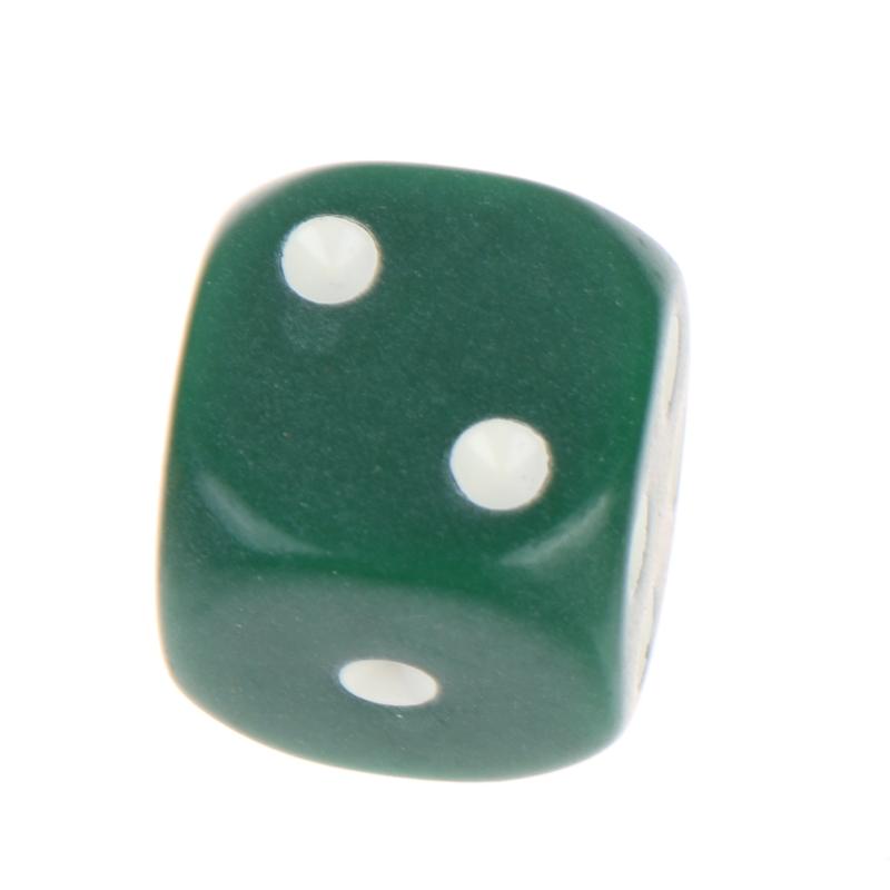 10Pcs Colorful Dice Acrylic Round Corner Cubes Dot Drinking Game Dice Accessories