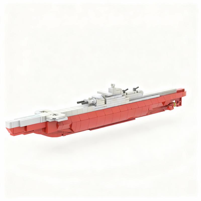 358pcs MOC Surcouf Submarine Creator Model Building Blocks Construction Toy Christmas Gifts DIY Creative Idea Education Assemble