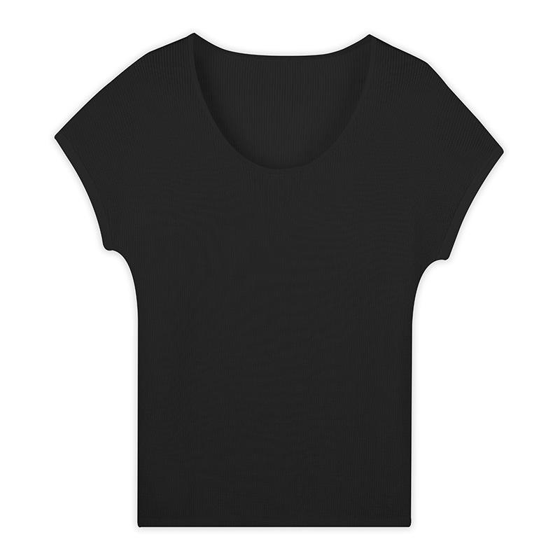 Island Country In Short-sleeved Shirt Women's Summer Thin Comfortable Knitted Top