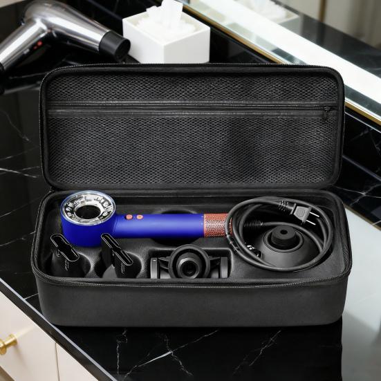 Hair Dryer Storage Case for Dyson HD08 HD15 HD16 Portable EVA Hard Shell Hair Dryer Attachment Accessories Travel Carrying Case Protective Bag