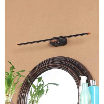 Lumière Murale LED Miroir Photo 12W 3-en-1 Changeant de Couleur Finition Noir Or Rose, Miroir LED de Coiffeuse Salle de Bain pour Décoration