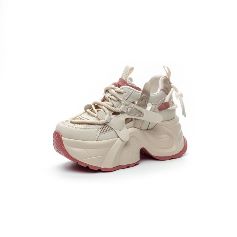 Chaussures pop décontractées sport mode semelle épaisse hauteur intérieure chaussures pour femmes