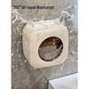 Aige Wall-Mounted Toilet Tissue Holder Set with Dog & Bow Decor