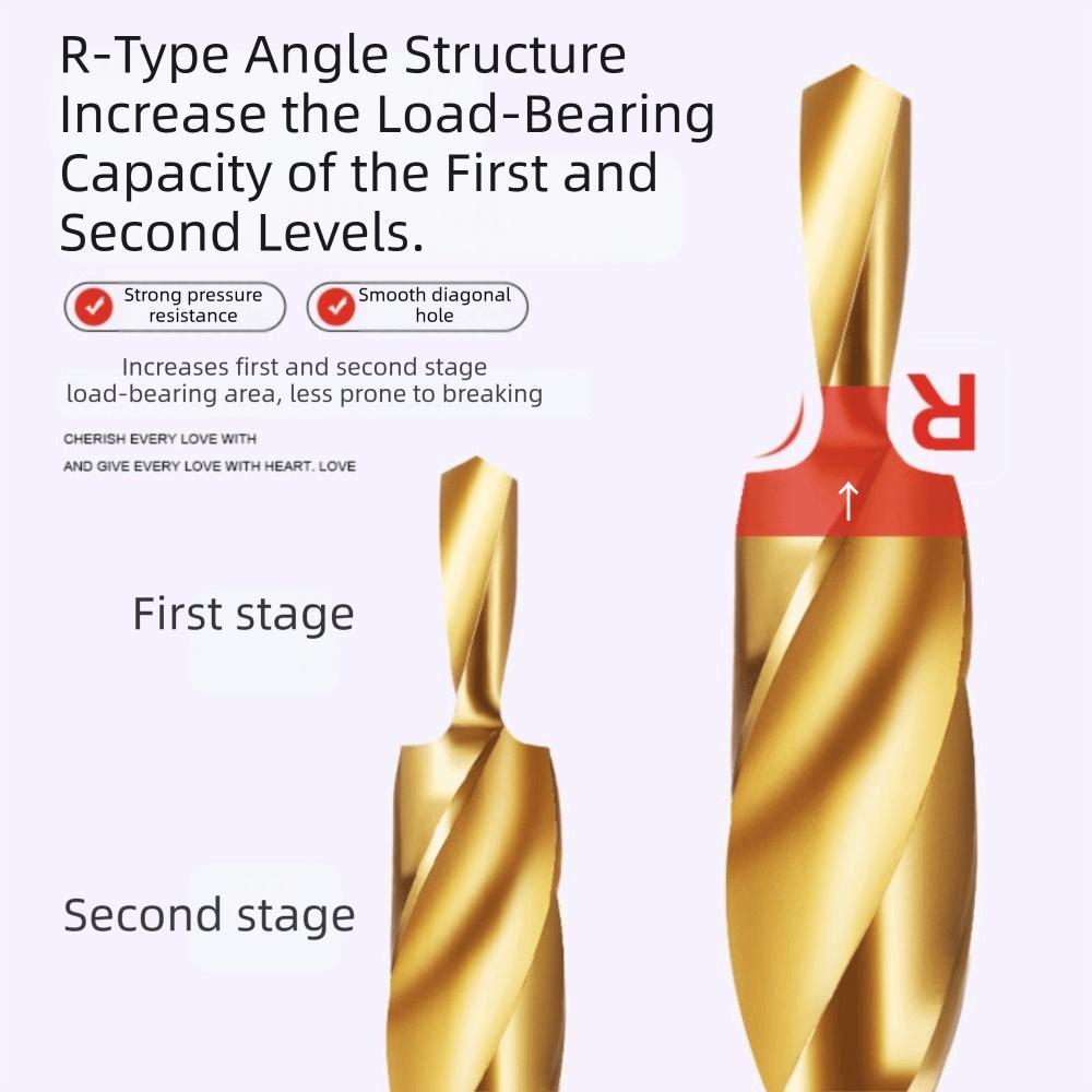Hexagonal Handle Step Drill Bit Stop Collar Reaming Tool  Inclined Hole Drilling
