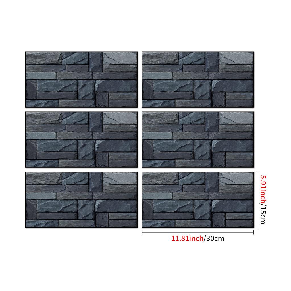 Industrial Style Retro American Tile Sticker, Self-Adhesive Waterproof Pvc Wall Decoration Kitchen Bedroom Wall Sticker Wallpaper