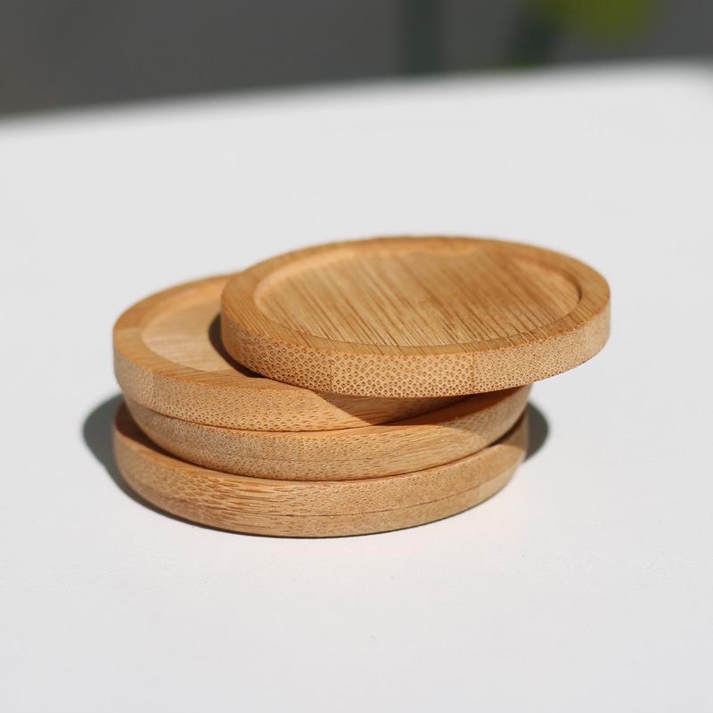 1Pc Bamboo Tea Coffee Cup Pad Placemats Decor Walnut Beech Wood Coasters Durable Heat Resistant Square Drink Mat Bowl Teapot Pad