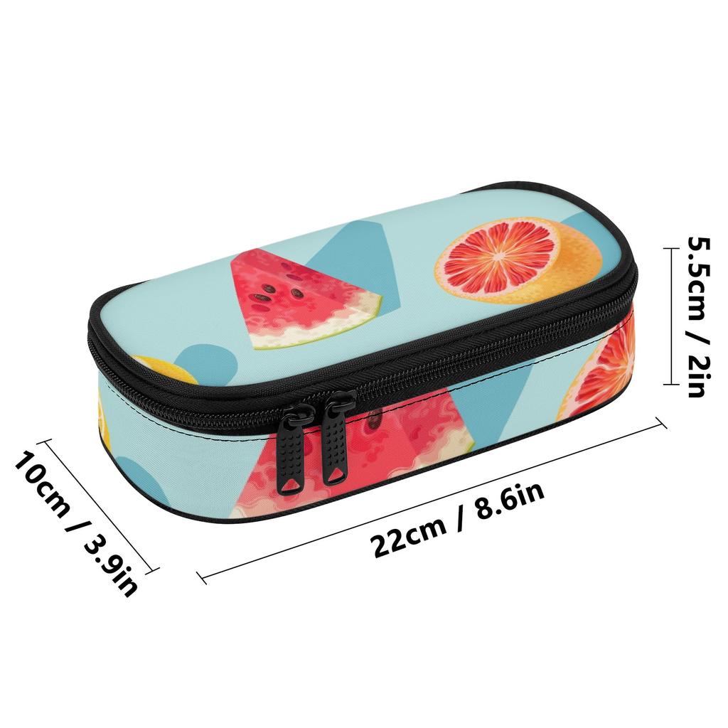 Pen Case Portable Durable 300D Polyester Full Zipper Closure with Pen Slots Mesh Pocket and Spacious Main Compartment for Students