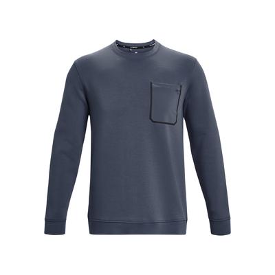 Tour Tips Solid Color Crew Neck Golf Sweatshirt Men Sweatshirt Gray 1379735-044