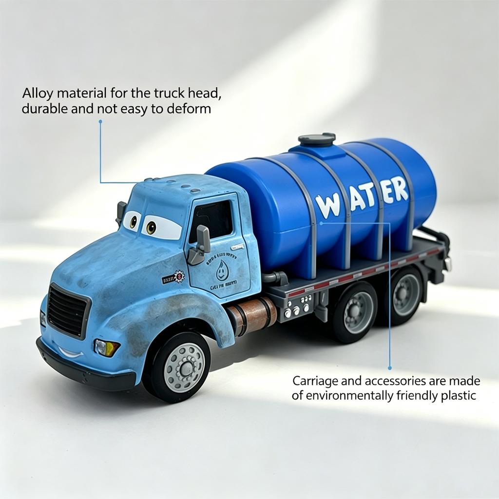 6 Style Cars Mr.Drippy Mel Dorado Darth Mater Diecast Metal Car Model Children Educational Toys