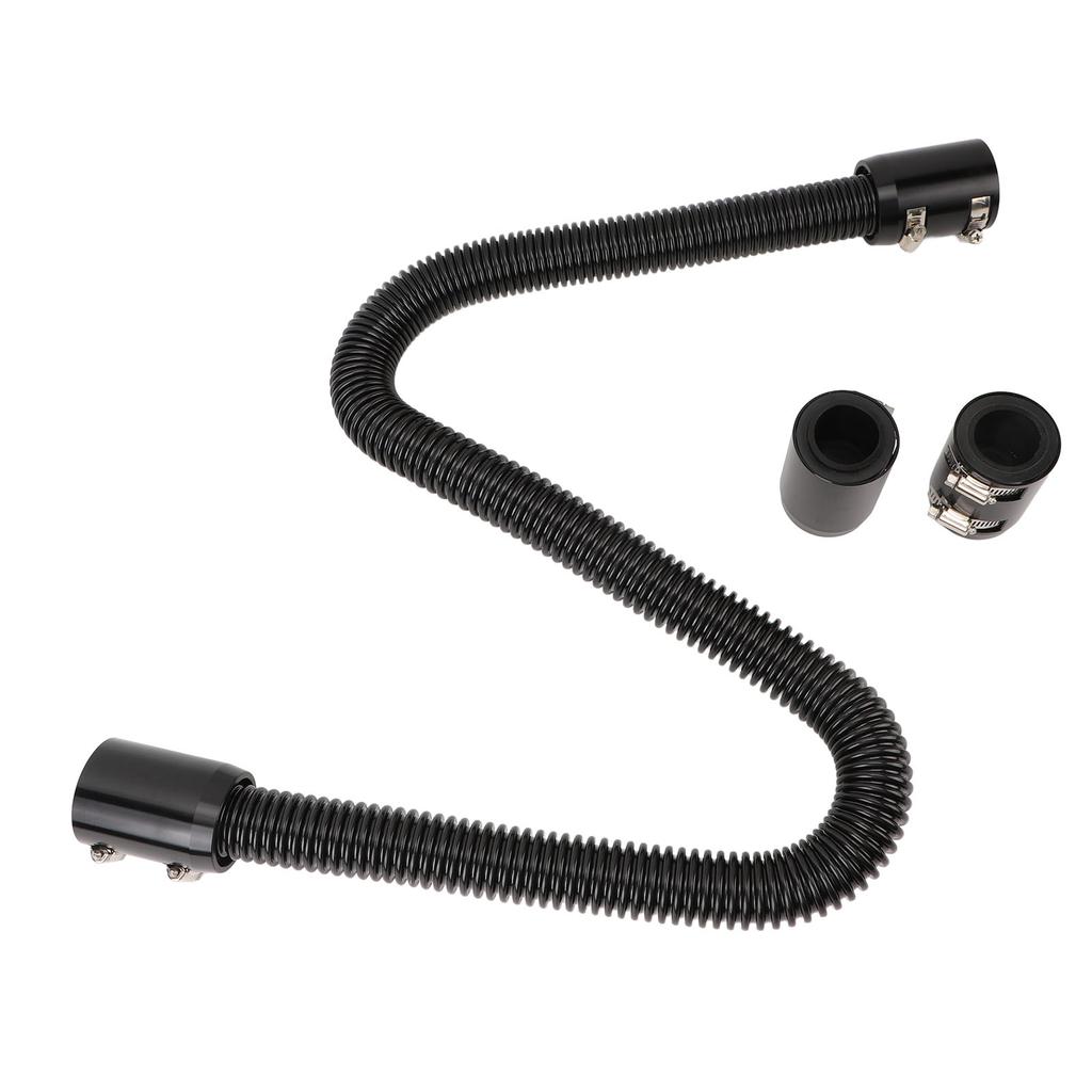 48inch Flexible Coolant Water Hose Kit Heat Resistant Stainless Steel Heat Dissipation Hose Set with 4