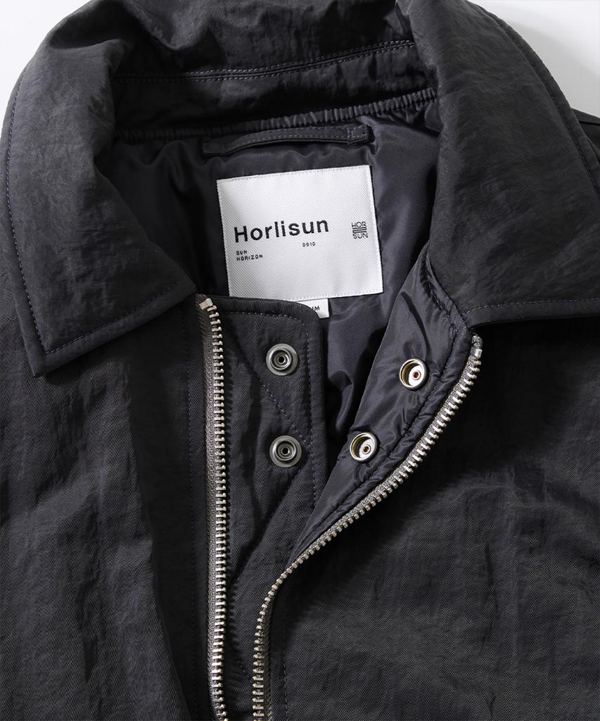 HORLISUN Airborne Nylon Padding Jacket Charcoal