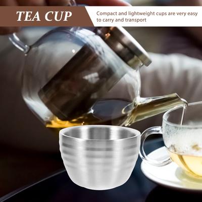 Stainless Steel Shot Cups Small Metal Drinking Cup For Beer Juice Water Tea Reusable Party Bar Camping Lightweight