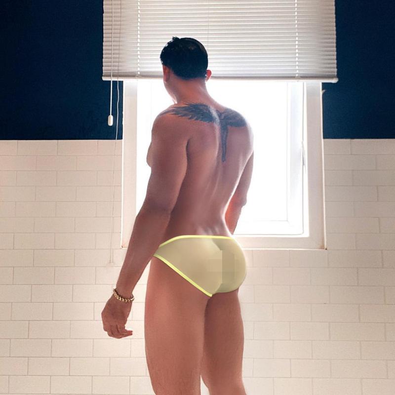 Low Waist Men's Underpants, Light Transparent Men's Panty, Sexy Love Triangle Pants, Breathable Convex Pouch