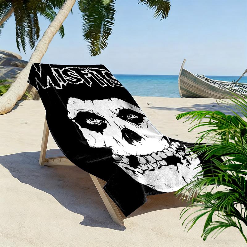 Misfits 2D Flat Print Beach Towel, Large Soft Quick Dry Towel for Beach Camping Swimming.NSTJ0928117