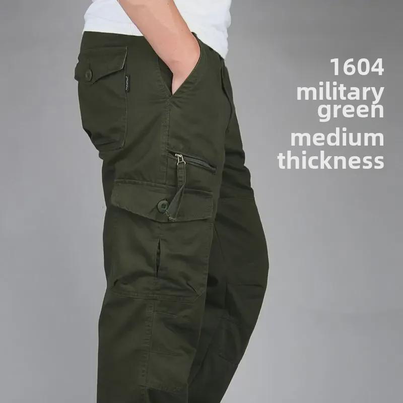 Men's Spring Loose Straight Sports Casual Trousers - Durable Outdoor Wear-Resistant Overalls