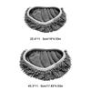 Verdicktes elastisches Band Flachmopp-Pads Korallenfleece/Mikrofaser/Chenille Ersatz Rotierender Kehrmopp Waschbares Feuchtwischtuch zur Bodenreinigung