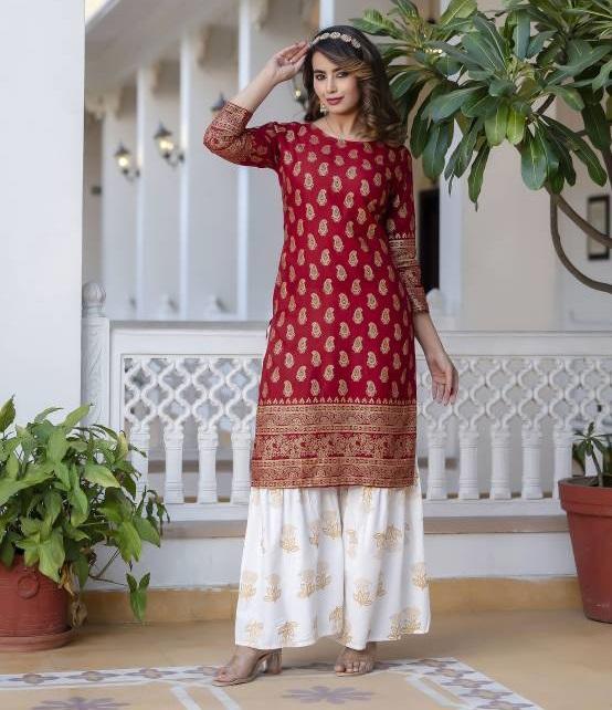 Indický Bollywood Top Tunika Kurti Salwar Suit Dress Women Designer Kurta Pant Dupatta Set