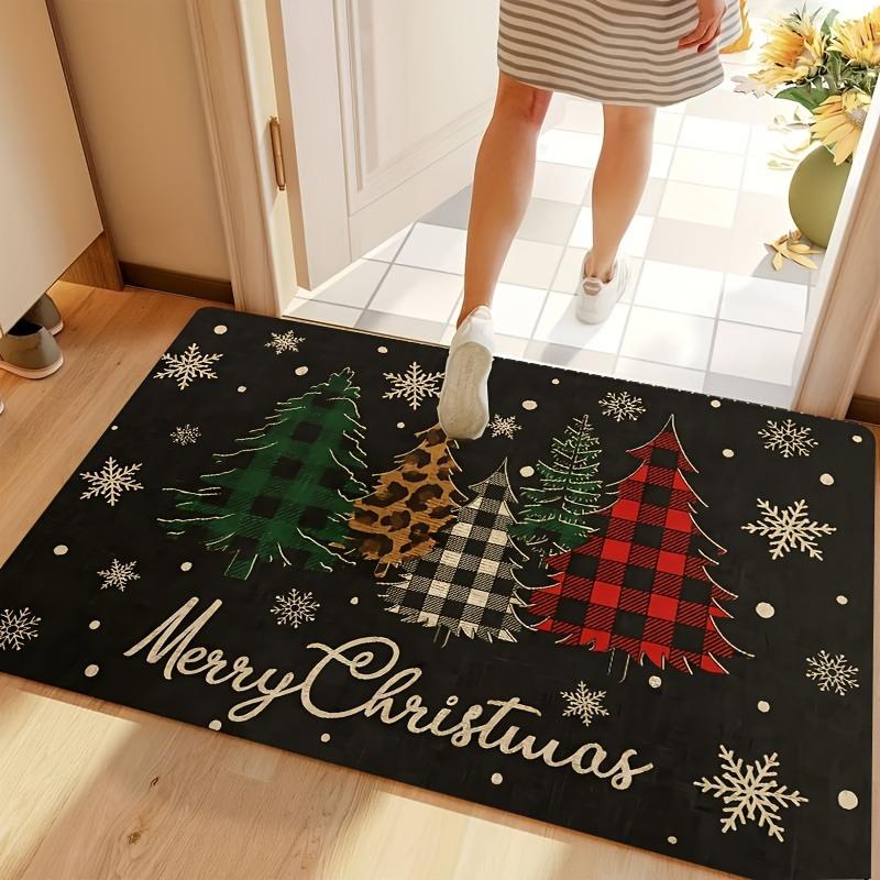 1PC Merry Christmas Charactor Door Mats Kitchen Rugs Non-Slip Pop Living Room Rugs Bath Mat Carpet for Home Sink Laundry Decor