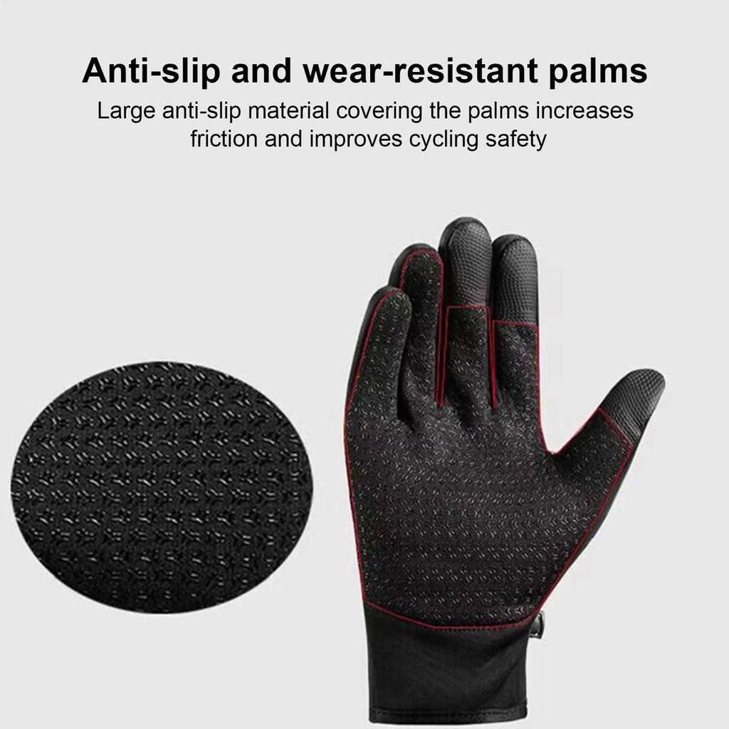 Ski Gloves Windproof Waterproof Thermal Mittens Thermal Gloves For Running Dog Walking Hiking Mountaineering Cycling Sports