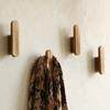 Solid Wood Wall Door Back Shelf Bohemian Style Creative Design Wall Hook Rustic Wooden Simple Style Hat Rack Homestay Decor