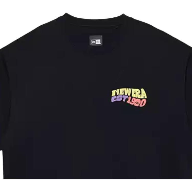 New Era SS22 Letter Logo Printed Crew Neck Pullover Short Sleeve T-Shirt Unisex T-Shirt Black 13282164
