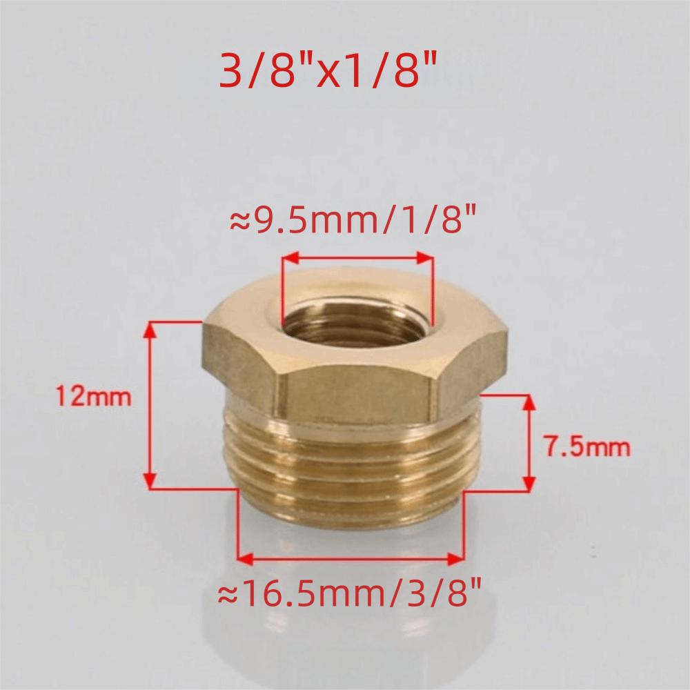 Brass Brass Hex Bushing 1/8 1/4 3/8 1/2 3/4 Water Gas Adapter Coupler Reducer Pipe Fitting