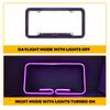 12V Red LED License Plate Frame Acrylic Lighted USA/Canada Tag Cover Holder for Auto Truck Vehicles Car Styling License Plate Covers Frames 6