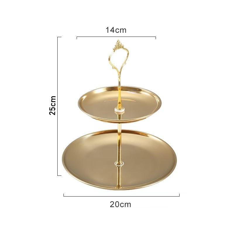 Gold Silver 2/3-Tier Cake Stand Party Dessert Display Tower For Holiday Gathering Elegant Serving Stand Cupcake Stand Decor