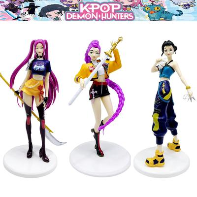 19CM Kpop Demon Hunters Figure Model Toy Pvc Cartoon Gaming Peripherals Desk Decoration Collection Figures Model Toy for Kids