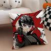 Klassische Anime Persona 5 Kissenbezug Sofakissenbezug Versteckter Knopf Strapazierfähiges Polyester Stuhlkissen