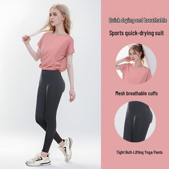 Women's Slimming Long Sleeve Yoga Top for Autumn/Winter - Elastic, Fashionable, Running & Fitness Wear