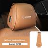 1/2PCS Leather Car Seat Headrest Protective Cover Interior Accessories For Hyundai I30 I20 IX35 I40 Tucson Getz Veloster Kona XX42