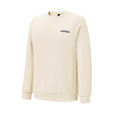 adidas Letter Print Round Neck Pullover Casual Skin-Friendly Quick-Dry Long Sleeve Sweatshirt Women Sweatshirt Off-White JL9537