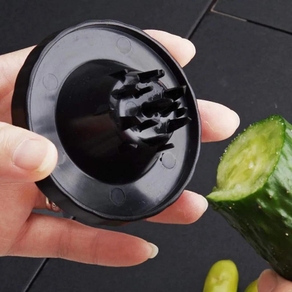 Feliator Spiral Manual Vegetable Chopper Stainless Steel Blade Plastic Body Silver Black 8.4x7.8x7.8cm Multi-Function Food Chopper