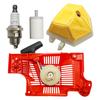 Recoil Pull Starter Assy Air Fuel Filter Kit For Husqvarna 50 51 55 Rancher 55 EU1 EPA Chainsaw # 503151801 503608803
