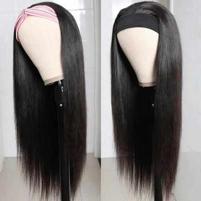 Long Straight Headband Wigs Women Put On and Go Glueless Wig for Costume Theme Party Bachelorette Party