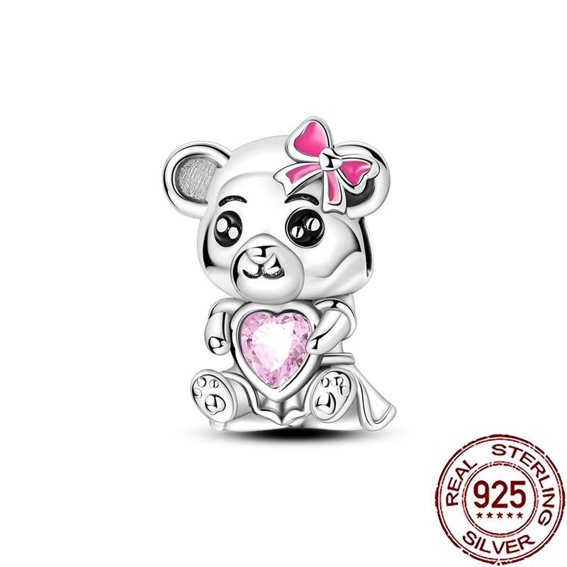 New Charms Copper Cute Animal Pets Charm Beads Fit Snake Chain Bracelet Necklace Women Diy Jewelry