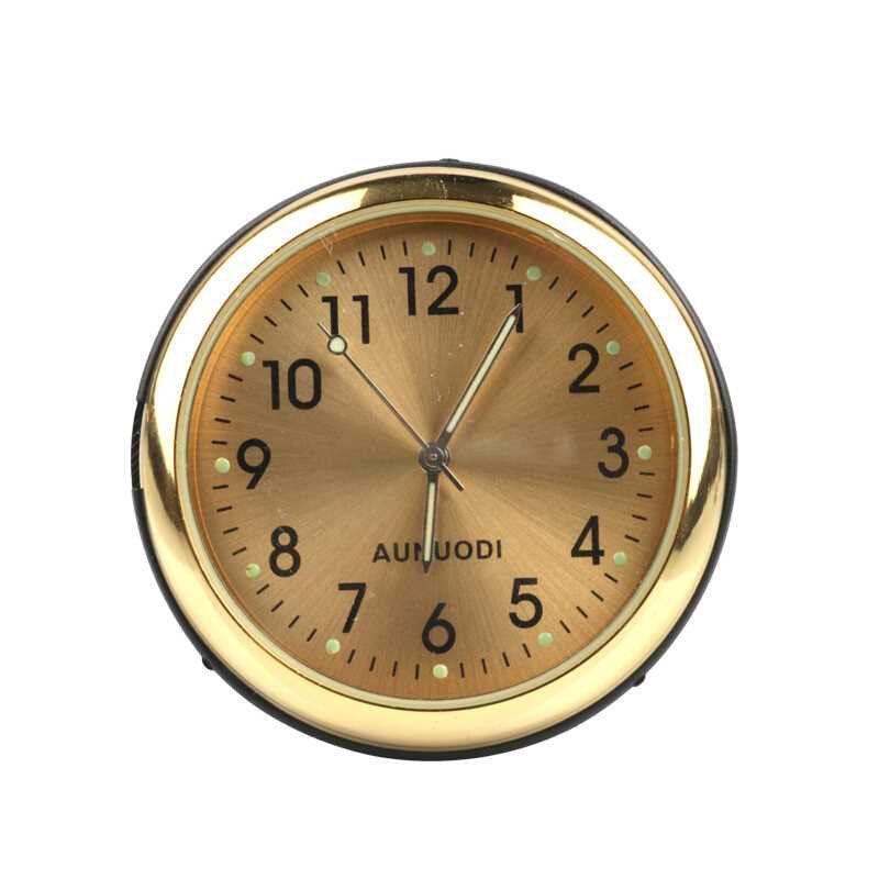 

Мини Люминесцентные Кварцевые Аналоговые Часы Элегантные Наклеивающиеся Часы Для Автомобиля Лодки И Мотоцикла Gold