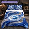 Brighton & Hove Albion Football 3 Piece Bedding Set Soft Duvet Cover Set with Pillowcases Printed Bedroom Decor Set for Home