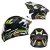 Factory Wholesale LED Intelligence Tail Light Motorcycle Helmet with BlueTooth Dual Lens ABS Material Motorcycle Flip Up Helmet