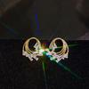 Trendy Girl Stud Earrings Imitation Zircon Super Fairy Temperament Elegant Luxury Earrings