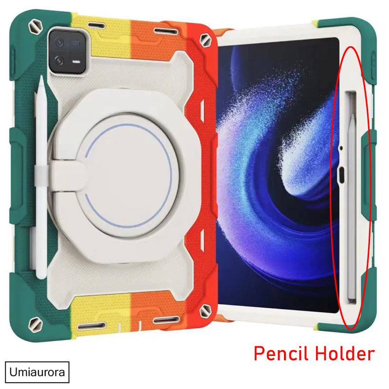 For Xiaomi Redmi Pad2 11 Inch SE 8.7 Pro 12.1 Pad 6 7 8 11.2 6S 7S Pro 12.5 Heavy Duty Rugged Tablet Case Stand Shockproof Funda