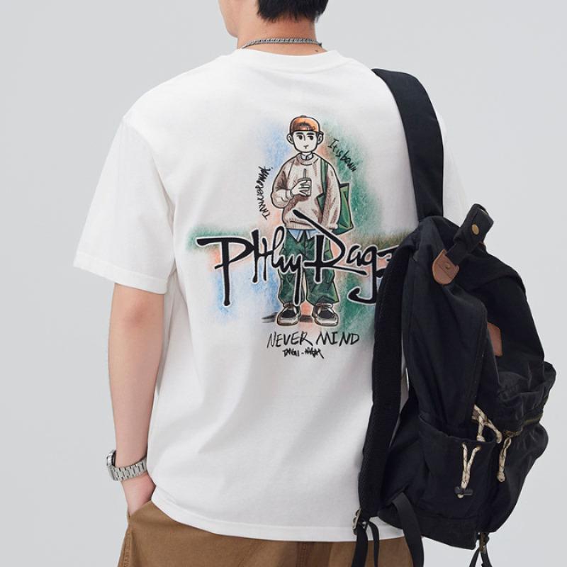 

Мужская летняя новая свободная футболка с круглым вырезом и короткими рукавами, тонкая футболка с принтом 4XL