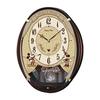 Seiko Clock Wall Clock Character Disney Mickey Mouse Minnie Mouse Radio Wave Analog 6 Songs Melody Disney Time Brown Metallic FW579B