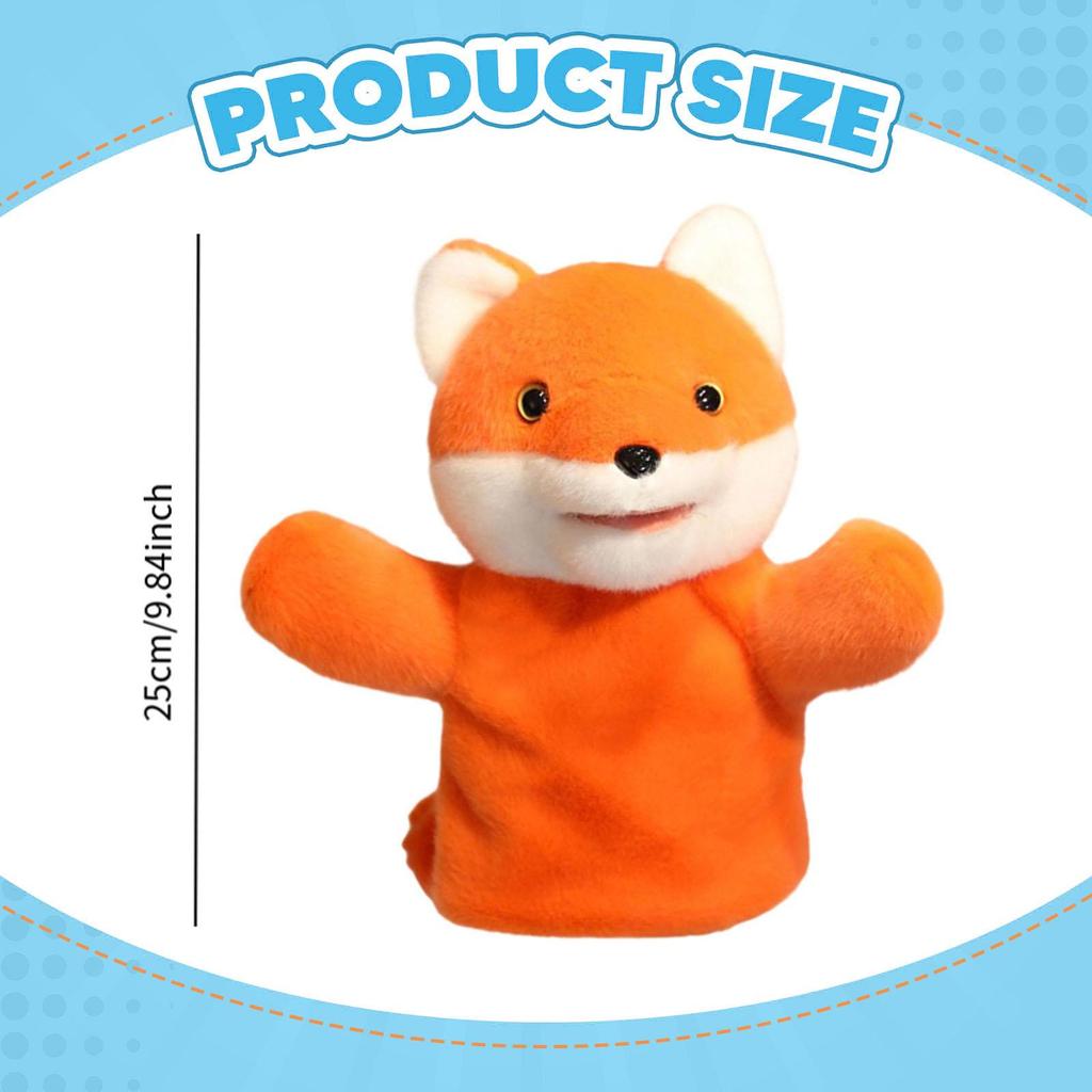Soft Hand Puppet Storytelling Stuffed Animal Toy Interactive Role Play for Stage Performance Kindergarten And Educational Use