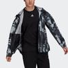 Adidas Urban Aop W.R. Hooded Windbreaker Jacket Men Outerwear Black GM4375