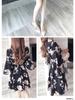 Trendiges Sommer 2019 Blumenmuster Schlankmachendes Koreanischer Stil Kleid für Frauen und Studentinnen
