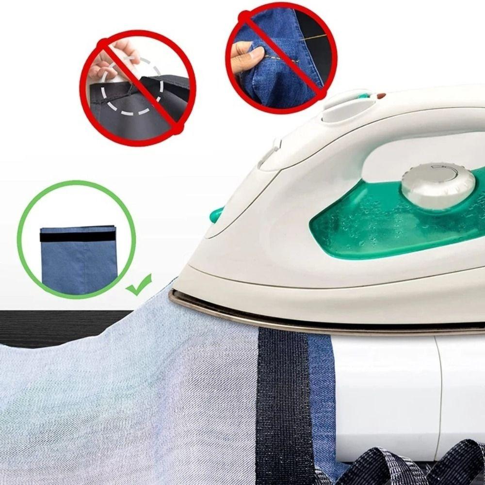1-5m Iron on Hem Tape Self Adhesive Fabric Fusing Tape Trouser Edge Paste  Clothing Repair