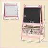 3-in-1 Children's Easel with Paper Roll, Chalkboard, Whiteboard, Storage Baskets, 54 X 46.5 X 93 Cm, Pink