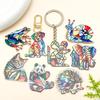 Cartoon Animal Mosaic Acrylic Jigsaw Pendant for DIY Jewelry